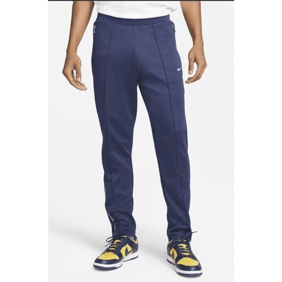 Nike Vinyl Swoosh Track Joggers Pants Midnight Navy/White Mens Size L - Picture 1 of 14